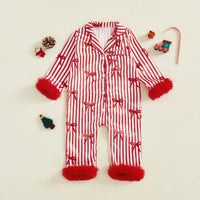 Combinaison Pyjama Bébé Fille Noël Satin