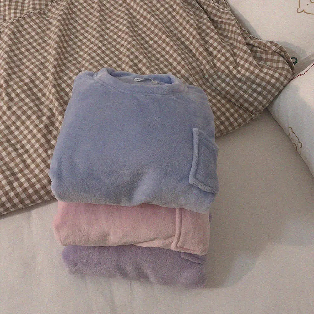 Ensemble Pyjama Femme Polaire Carreaux