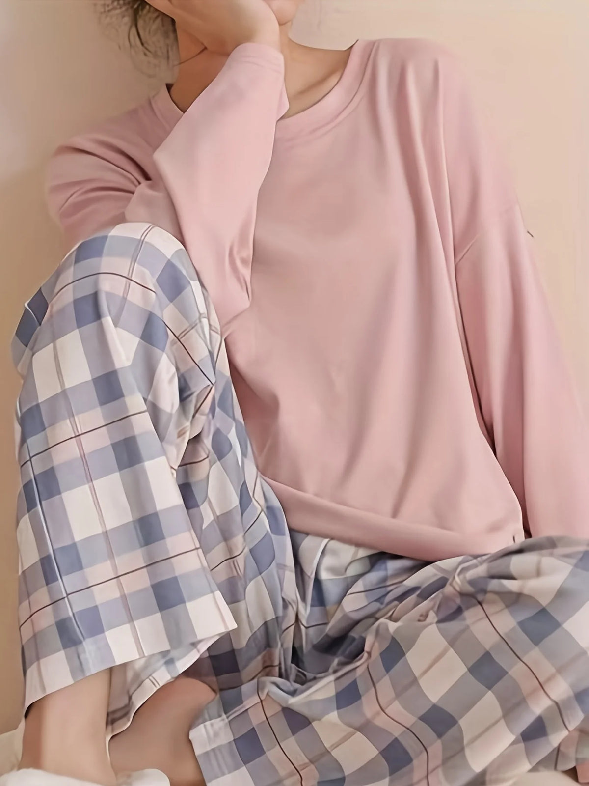 Pyjama Femme Coton Rose