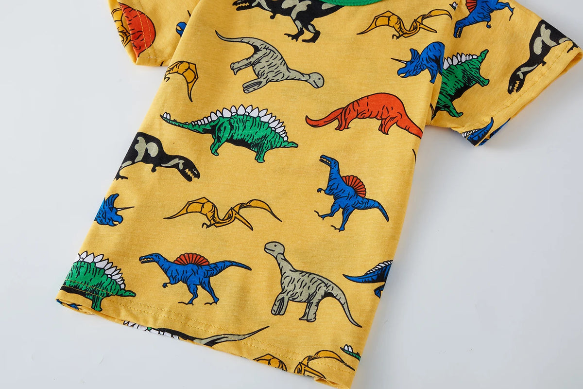 Pyjama Garçon Dinosaure Jaune
