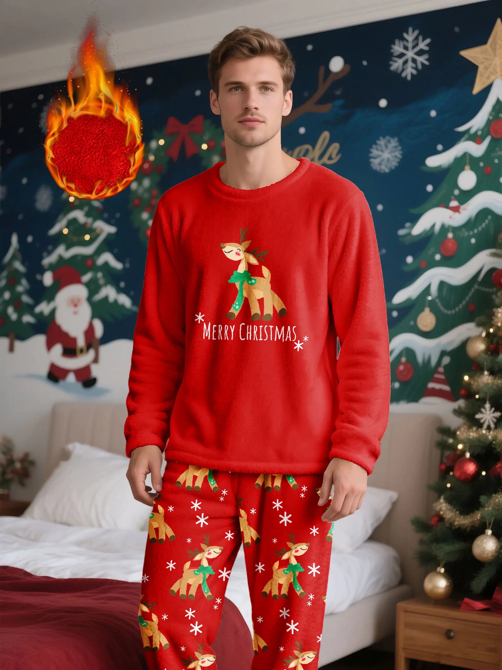 Pyjama Noël Homme Polaire