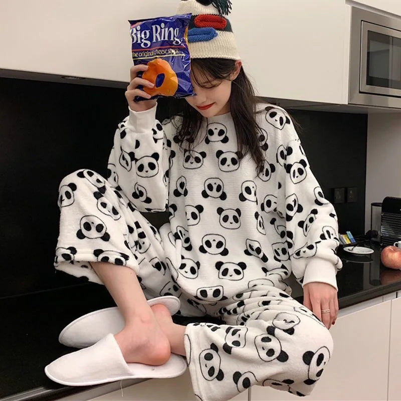 Pyjama Femme Panda Polaire