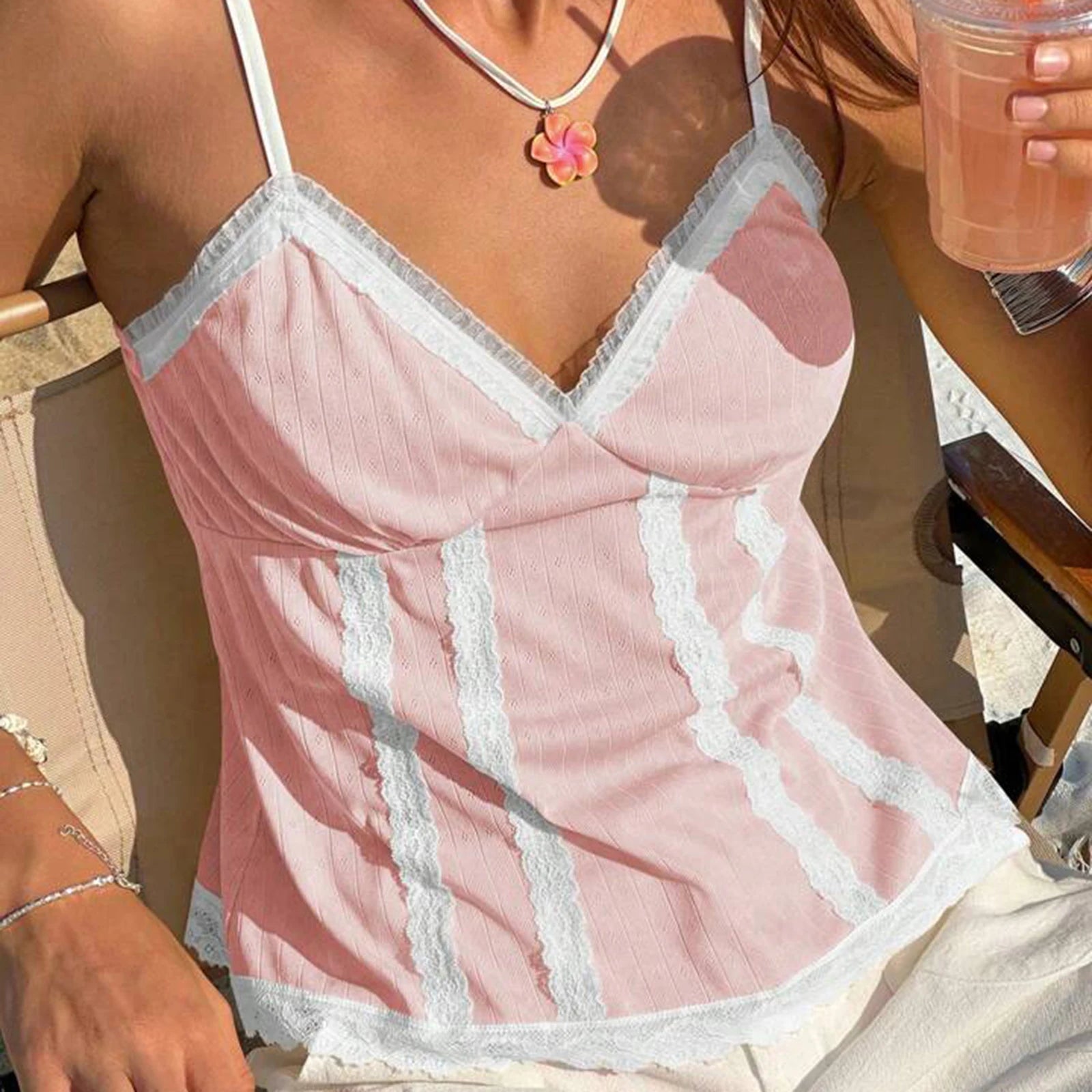 Haut De Pyjama Femme Dentelle
