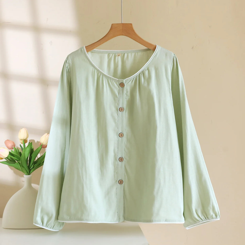 Haut De Pyjama Vert pour Femme