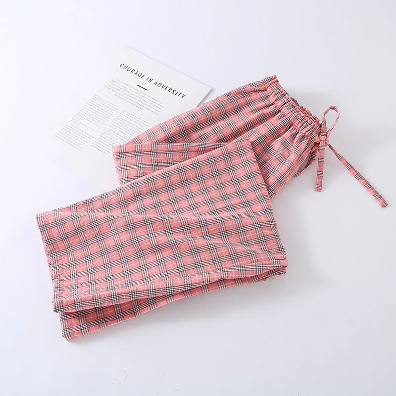 Pantalon Pyjama Vert Coton