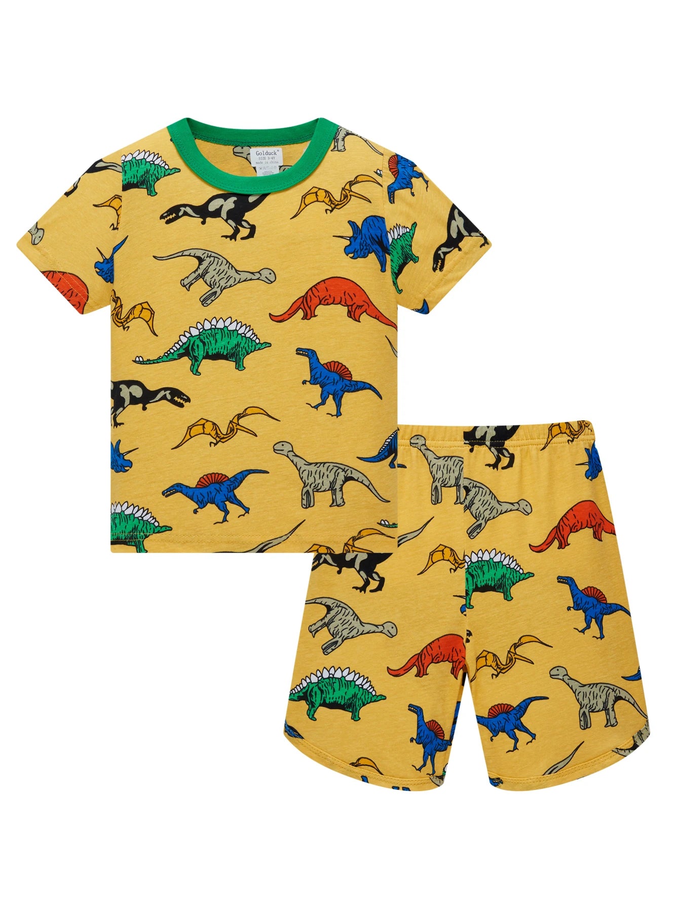 Pyjama Garçon Dinosaure Jaune