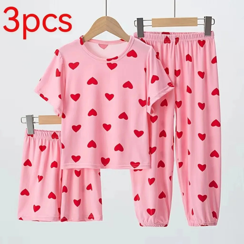 Ensemble Pyjama Enfant Fille 3 Pièces