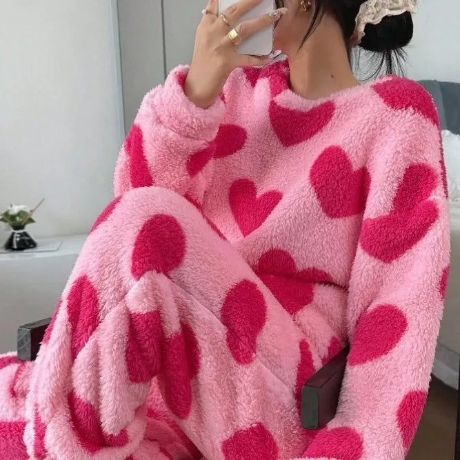Ensemble Pyjama Coeur Femme