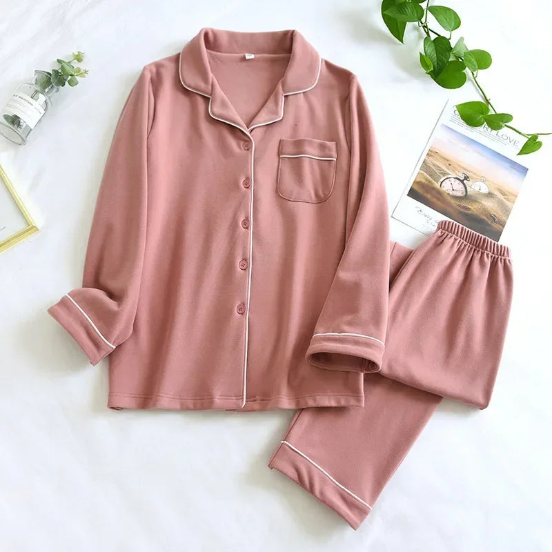 Pyjama Homme Velours Manches Longues