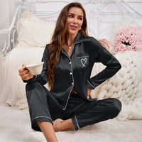 Pyjama Femme Satin Manches Courtes