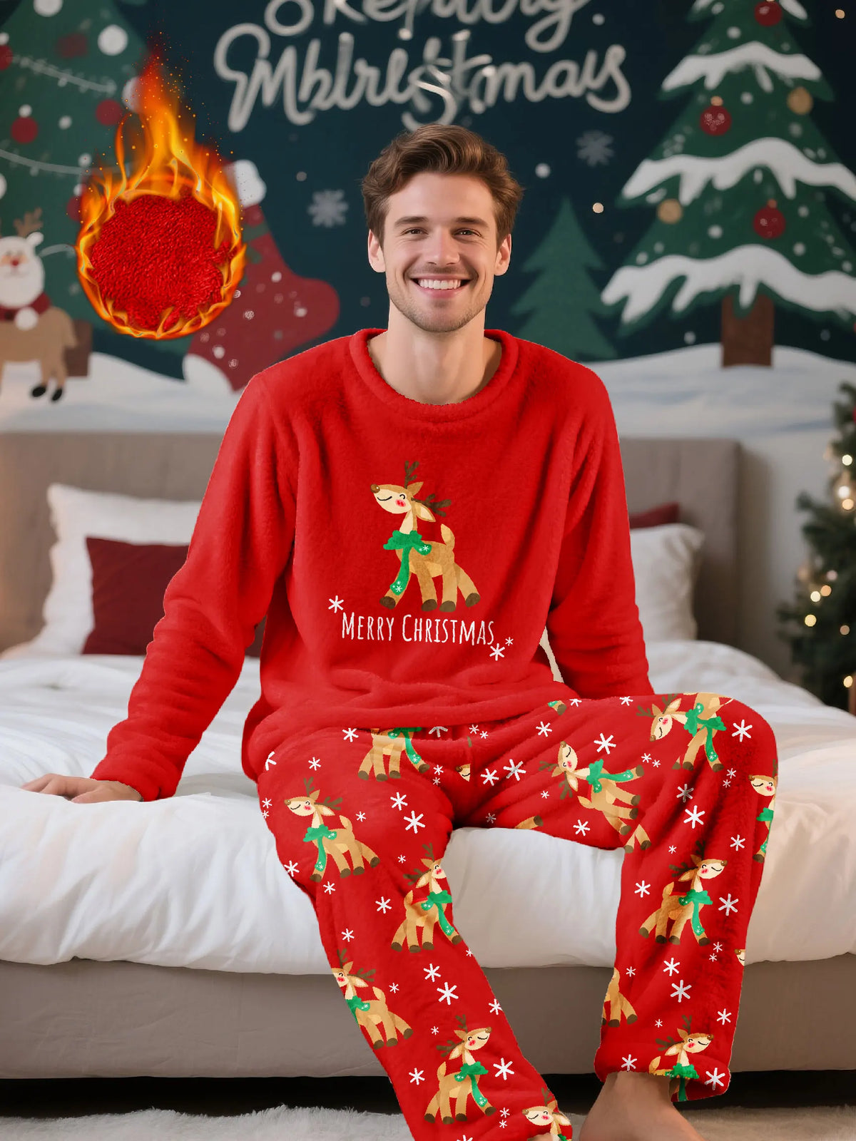 Pyjama Noël Homme Polaire
