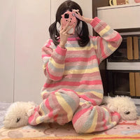 Pyjama Femme Flanelle Bleu
