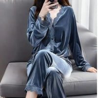 Pyjama Femme Velours Automne