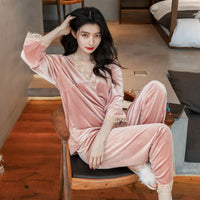 Pyjama Femme Velours Hiver