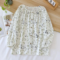 Haut Pyjama Femme Col Rond