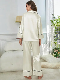 Pyjama Femme avec Col Chemise