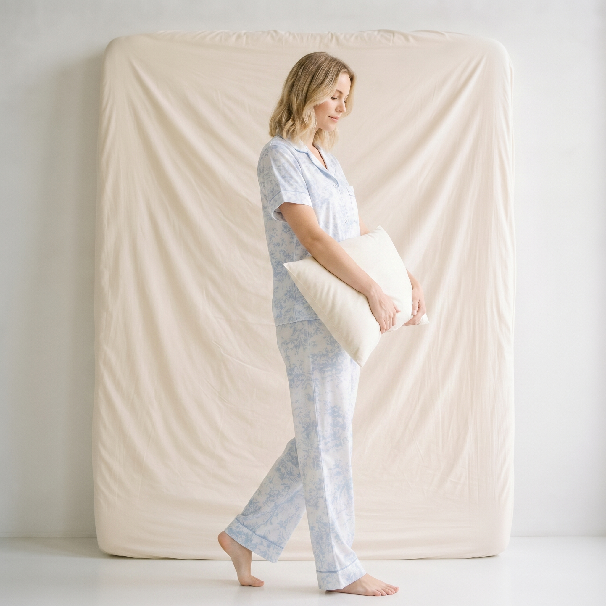 Pyjama Femme Satin Manches Courtes
