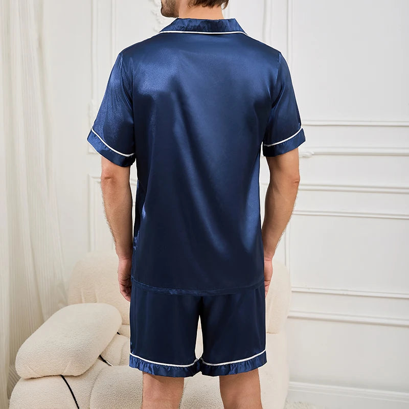 Pyjama Homme Satin Noir