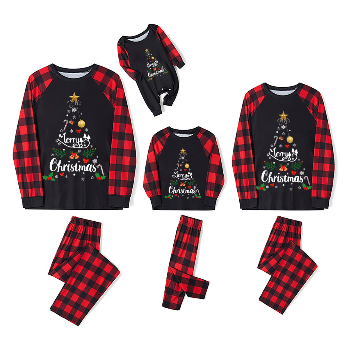Pyjama Noël Famille et chien