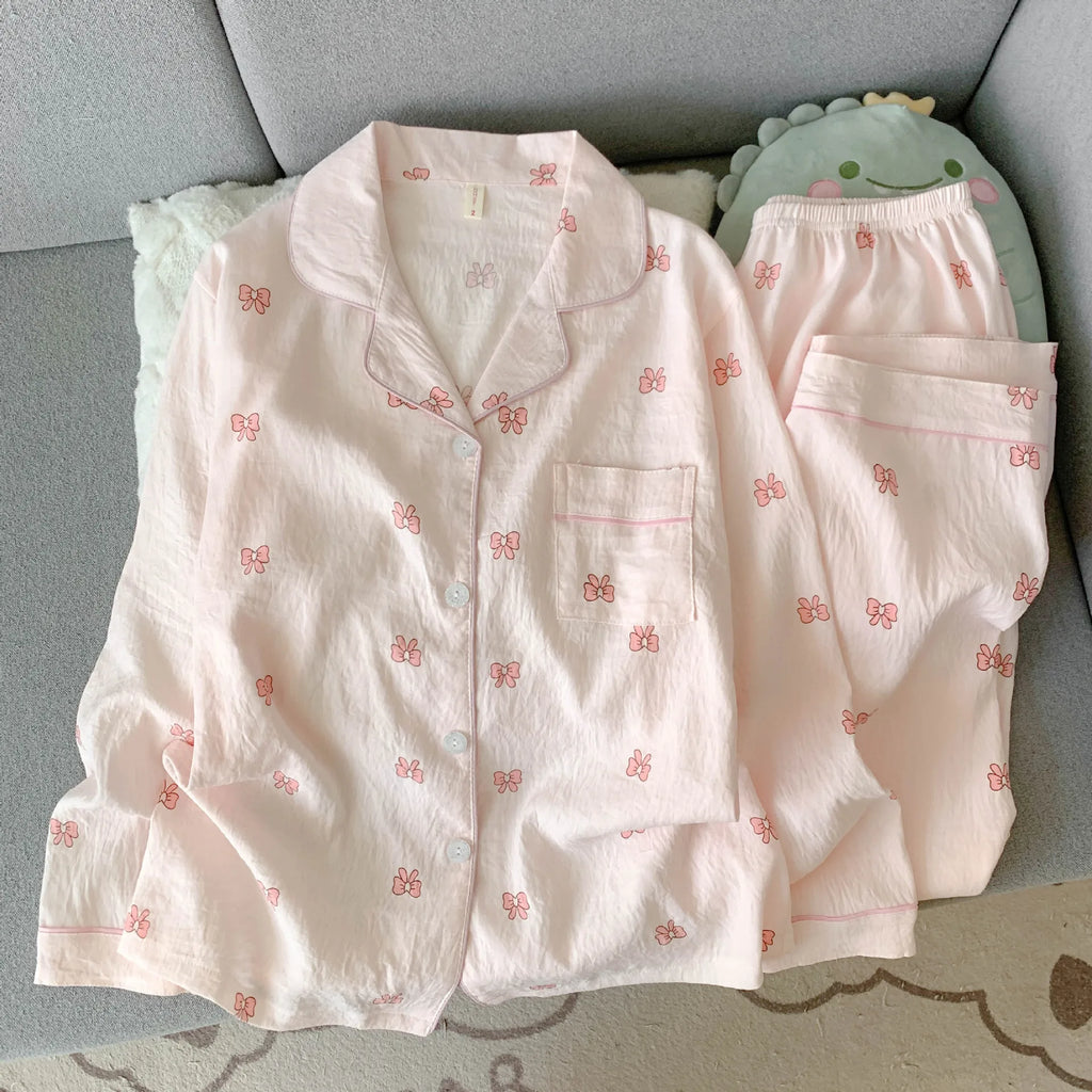 Pyjama Femme Coton Manches Longues