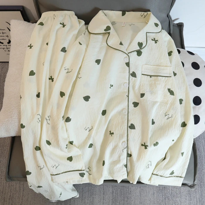 Pyjama Bleu Ciel Coton Femme