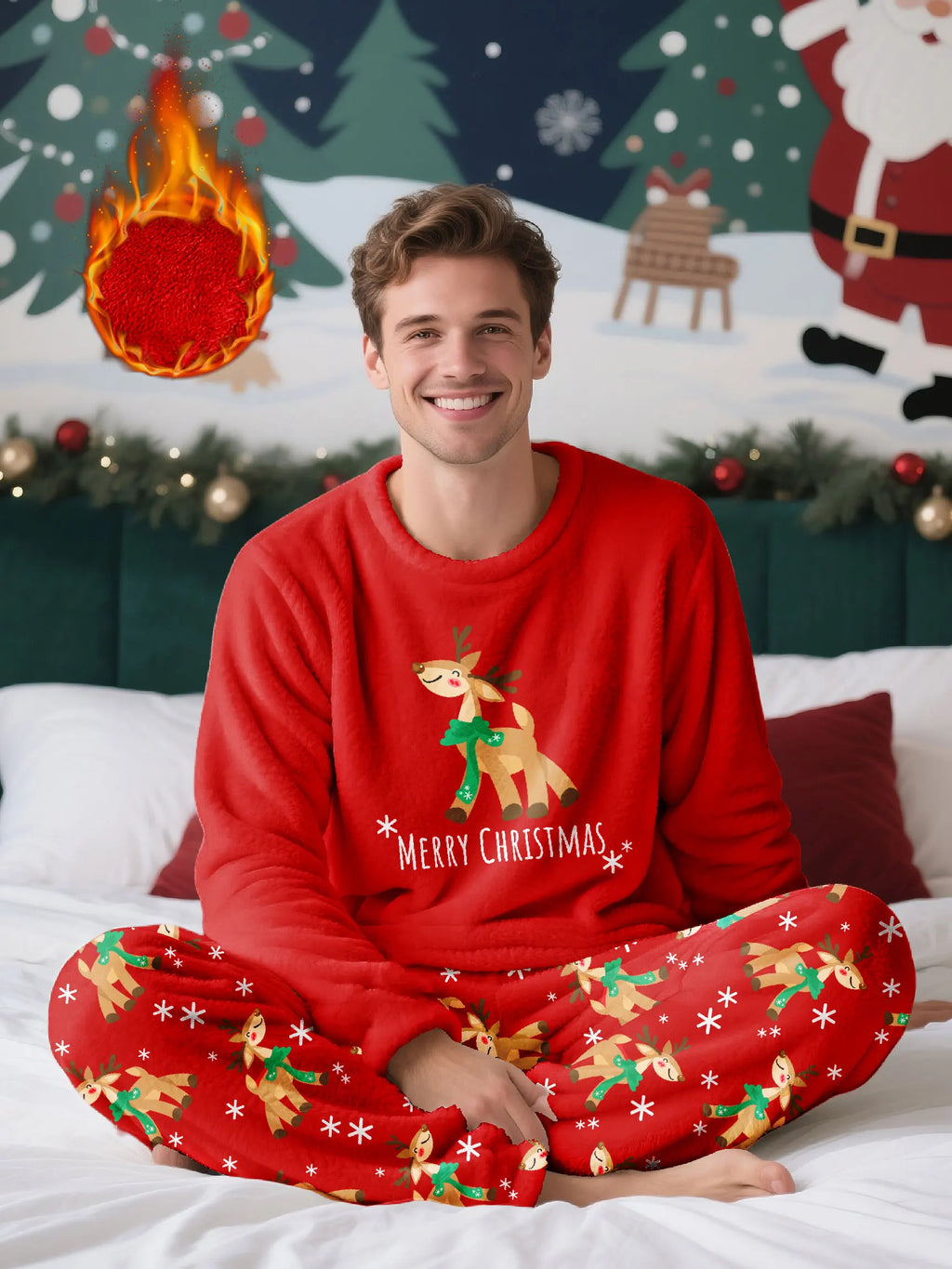 Pyjama Noël Homme Polaire