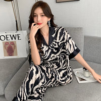 Pyjama Femme Satin Zèbre