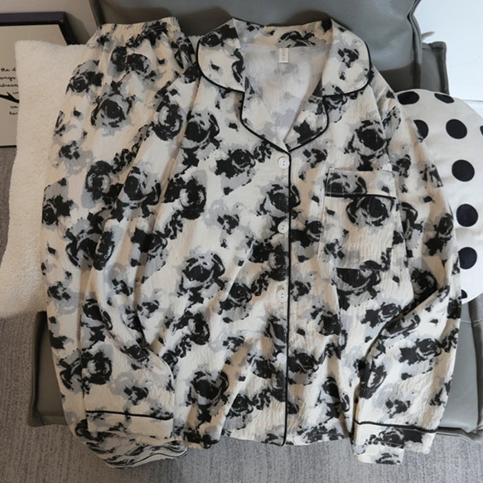 Pyjama Bleu Ciel Coton Femme