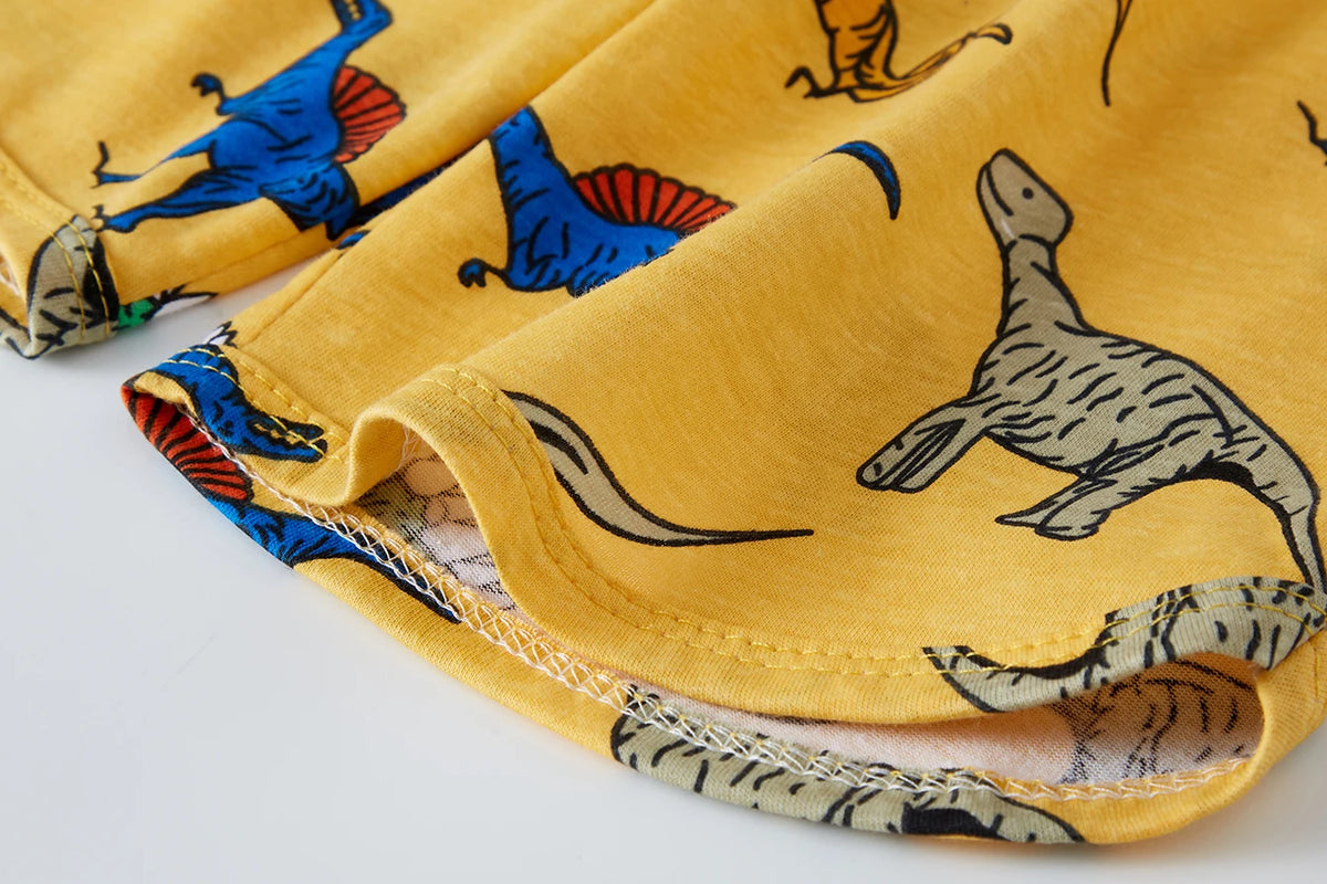 Pyjama Garçon Dinosaure Jaune