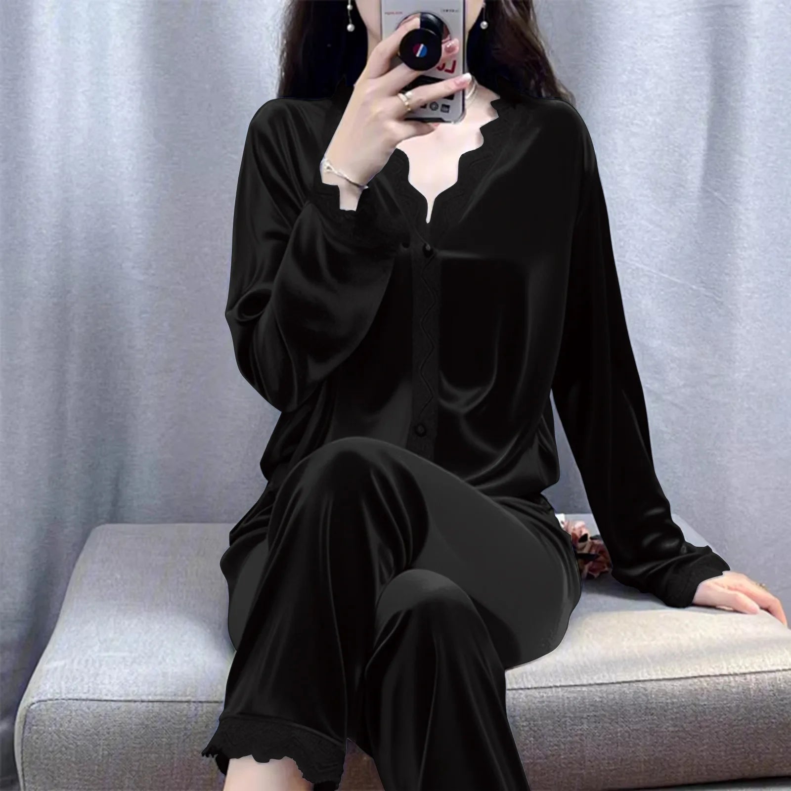 Pyjama Femme Velours Automne