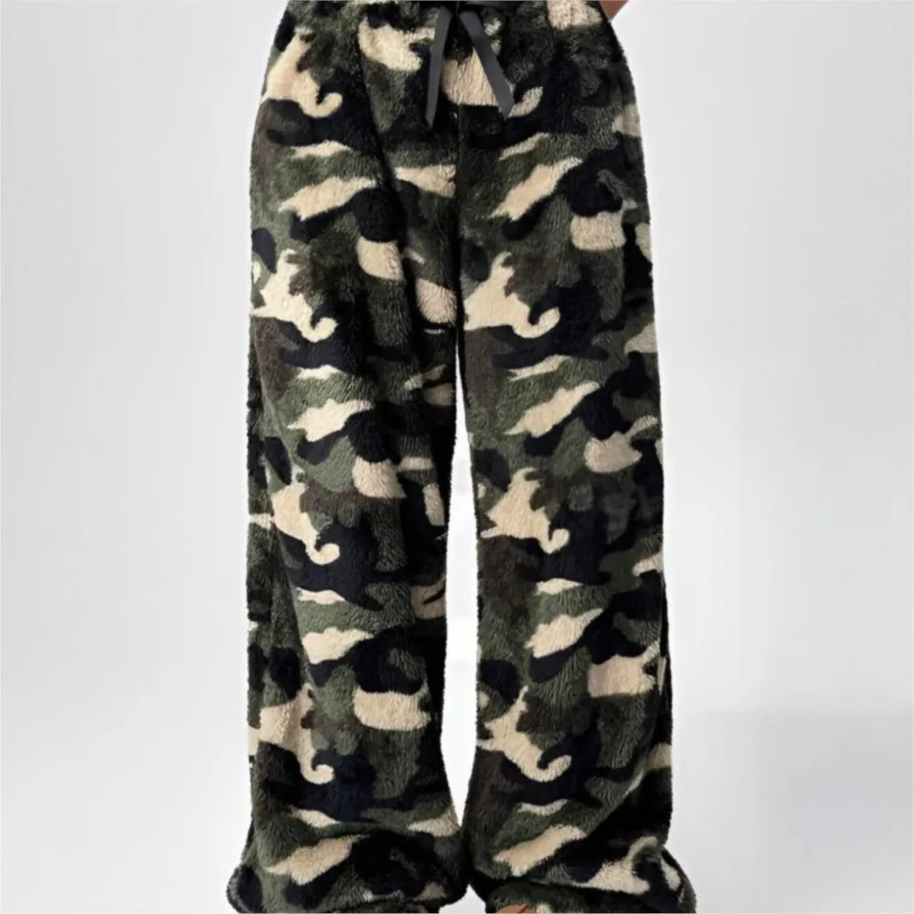 Pantalon Large Femme Chaud