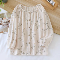 Haut Pyjama Femme Coton Imprimé