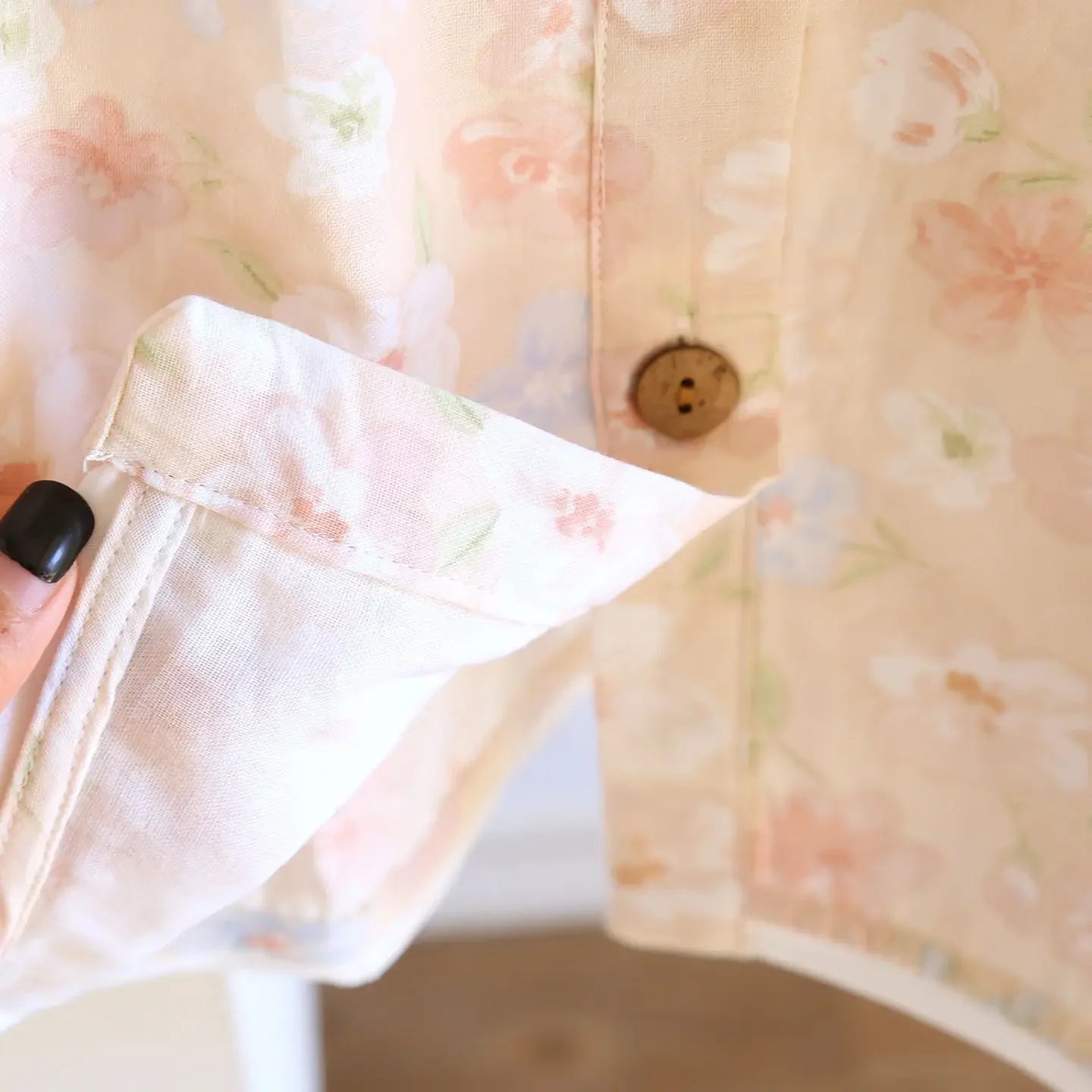 Haut Pyjama Manches Longues Coton