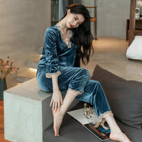 Pyjama Femme Velours Hiver