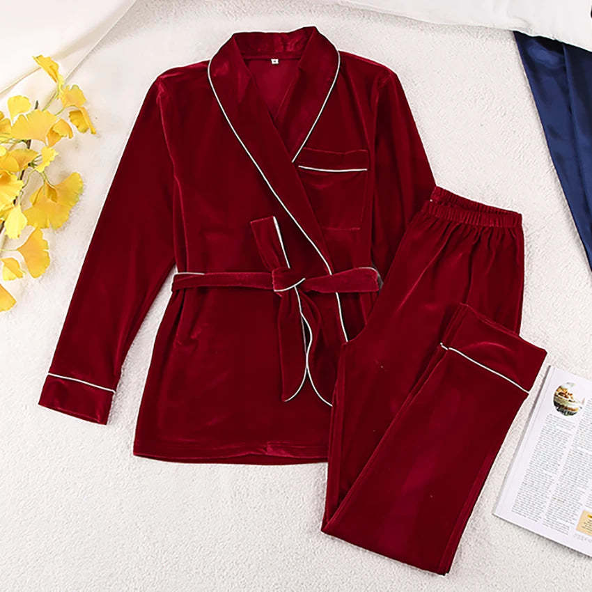 Pyjama Femme Velours Épais