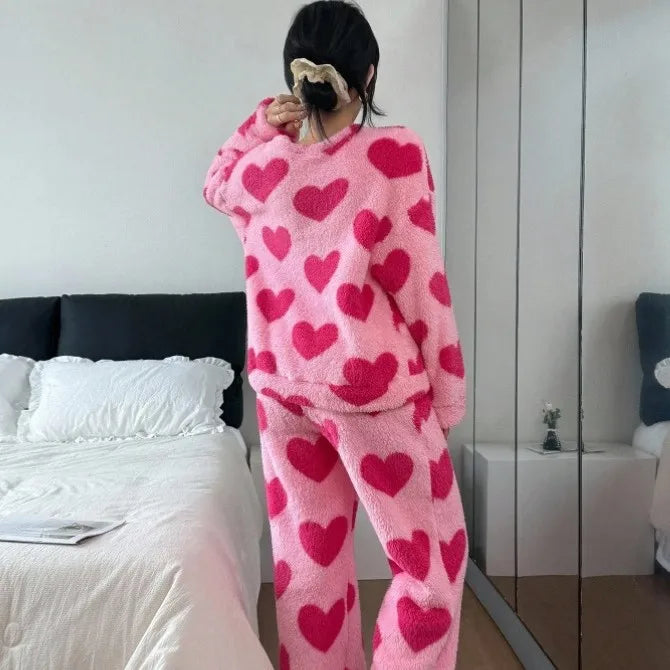 Ensemble Pyjama Coeur Femme