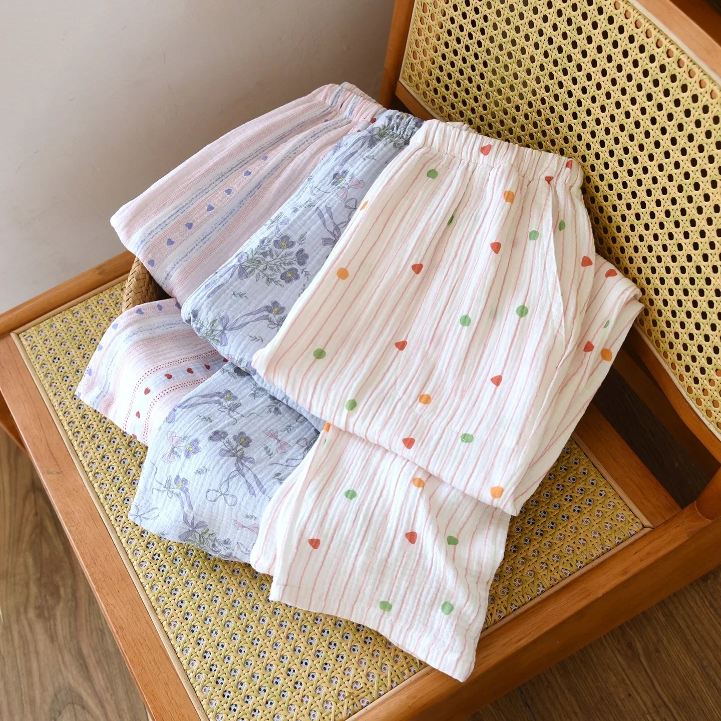 Pantalon Pyjama Femme Coton Motifs Colorés