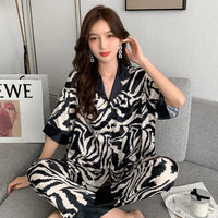 Pyjama Femme Satin Zèbre