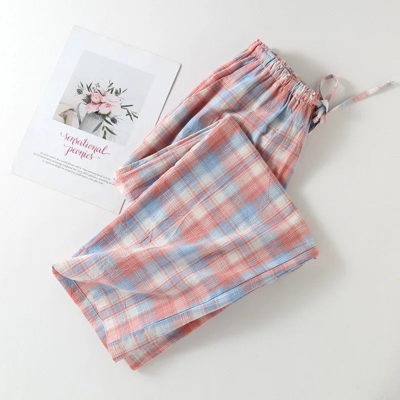 Pantalon Pyjama Carreaux Coton Léger
