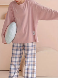 Ensemble Pyjama Femme Coton Bleu