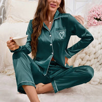 Pyjama Femme Satin Manches Courtes