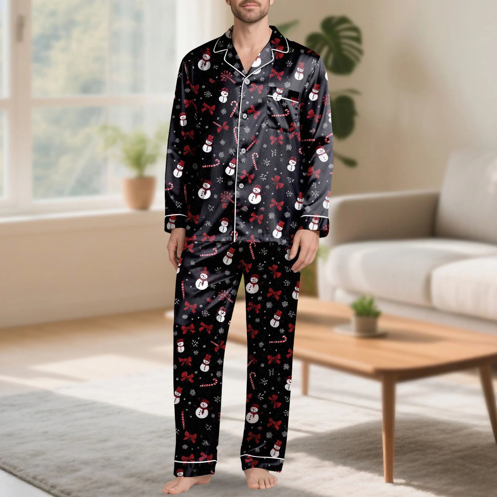 Ensemble Pyjama Homme Noël Blanc