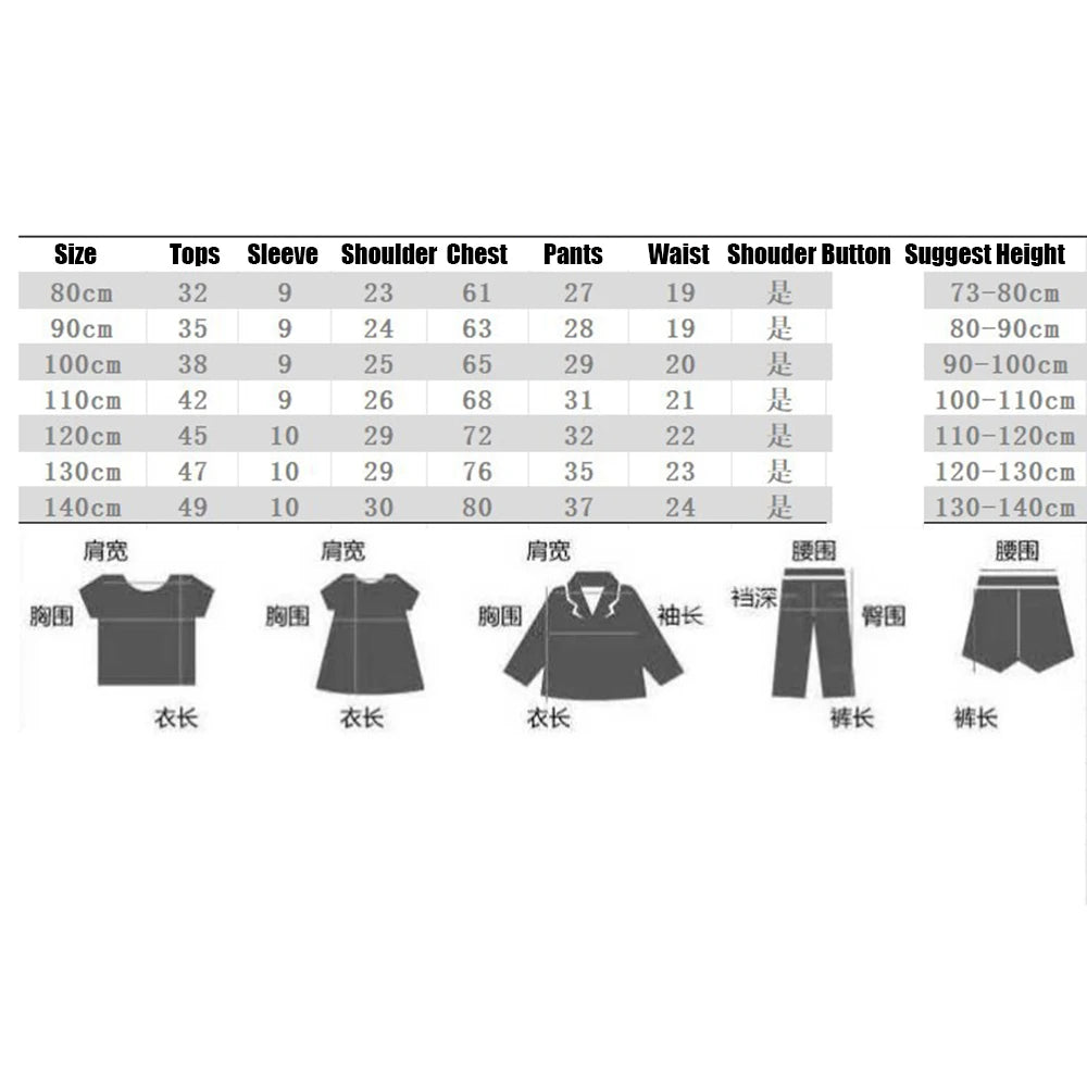 Pyjama Enfant Blanc Été