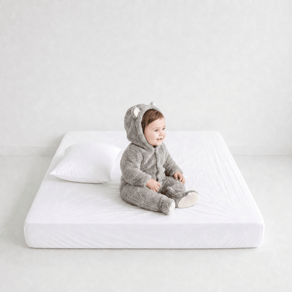 Combinaison Bébé Capuche Gris