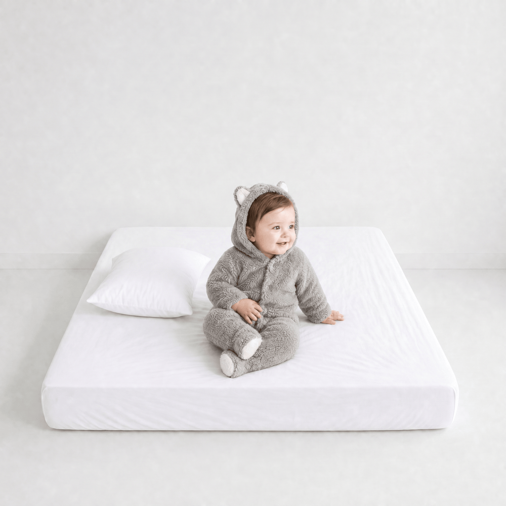 Combinaison Bébé Capuche Gris