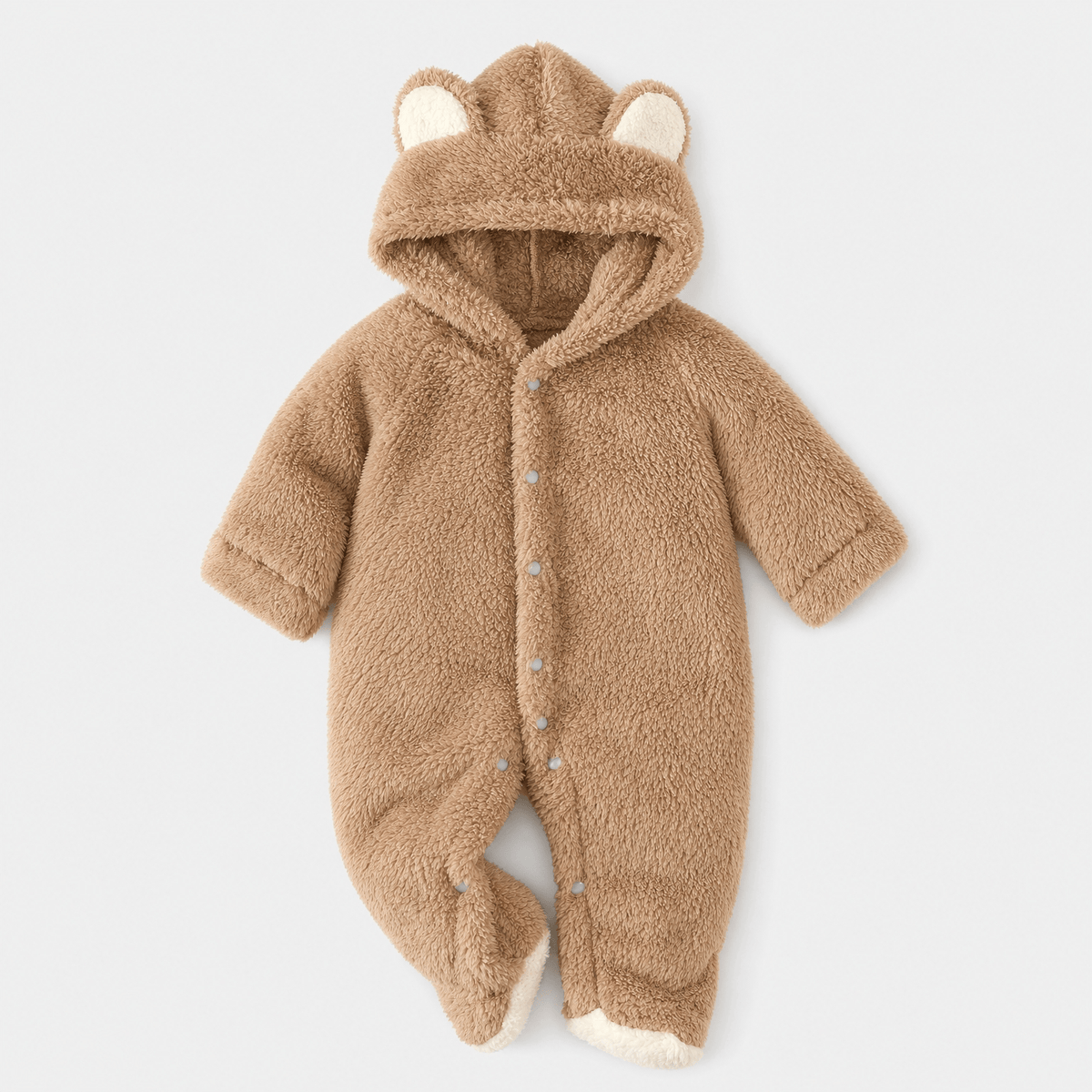 Combinaison Hiver Bébé avec Capuche Polaire