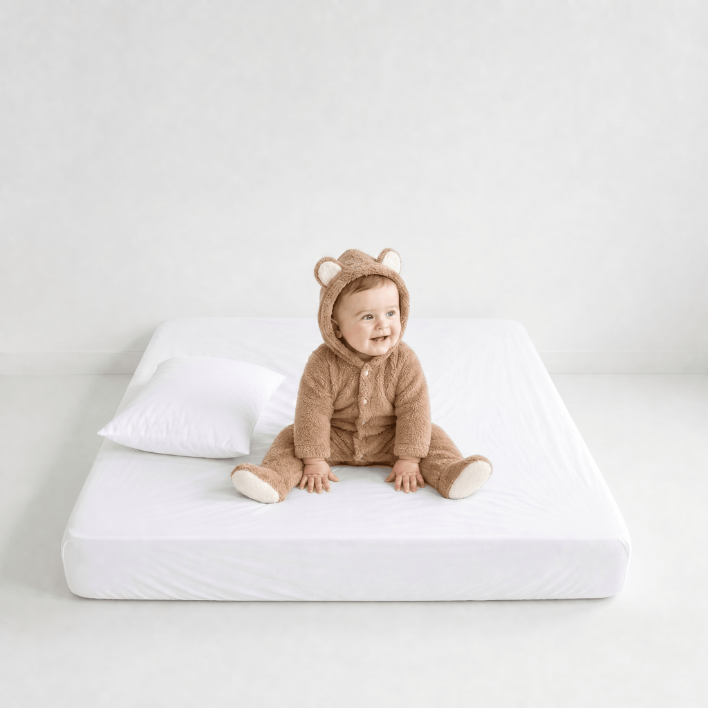 Combinaison Hiver Bébé avec Capuche Polaire