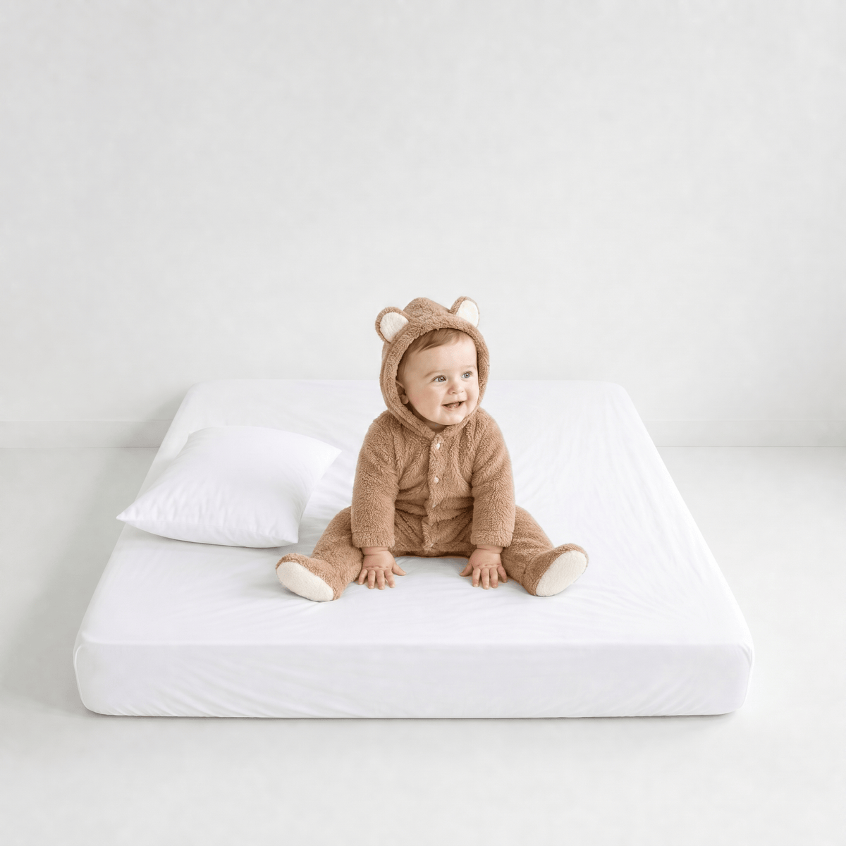 Combinaison Hiver Bébé avec Capuche Polaire