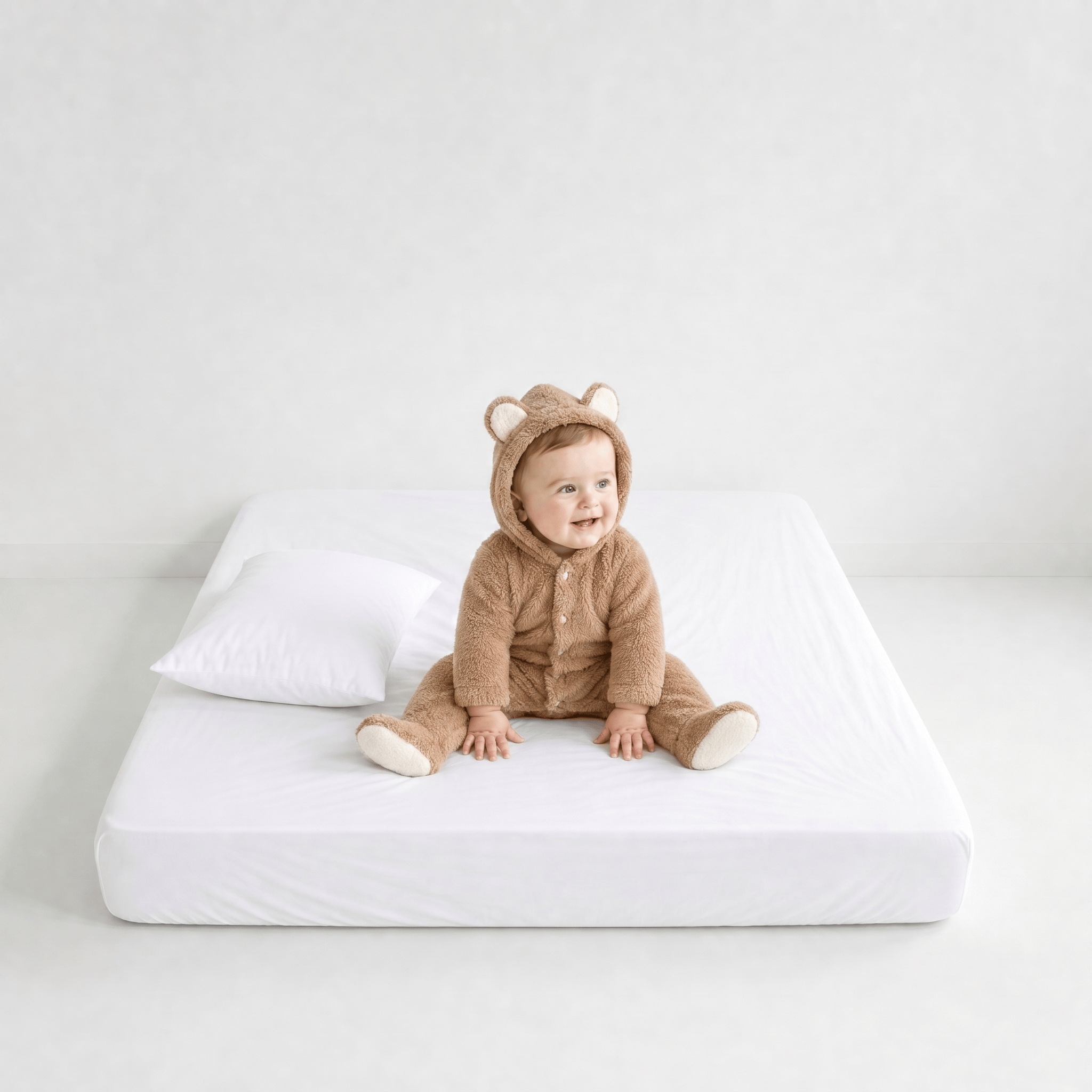 Combinaison Hiver Bébé avec Capuche Polaire