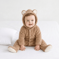 Combinaison Hiver Bébé avec Capuche Polaire